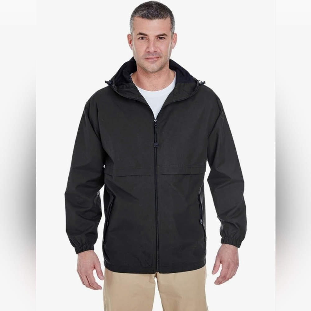 UltraClub Full-Zip Hooded Jacket Oversized‎ XL